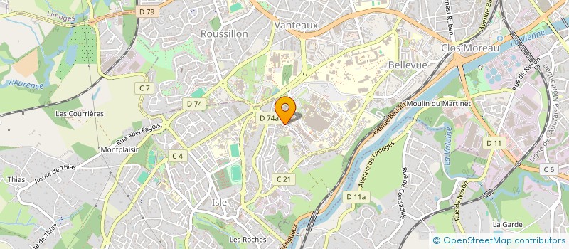 localisation de l'entreprise ACCORD 87 à LIMOGES