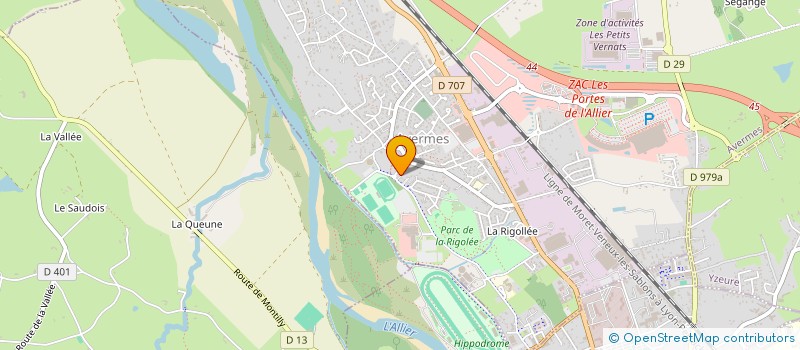 localisation de l'entreprise ACCORD'ALLIER  AVERMES