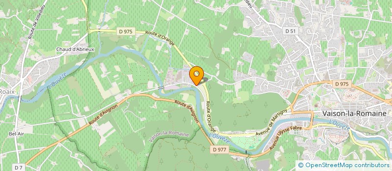 localisation de l'entreprise ACCORD BOIS à VAISON-LA-ROMAINE