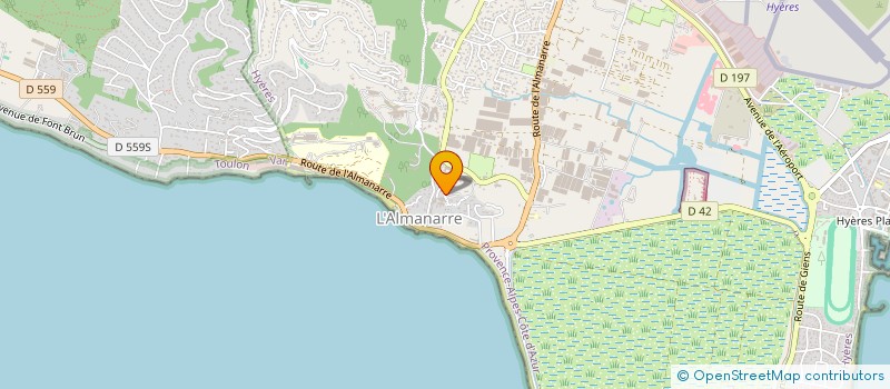 localisation de l'entreprise ACCORD DE COEUR à HYERES