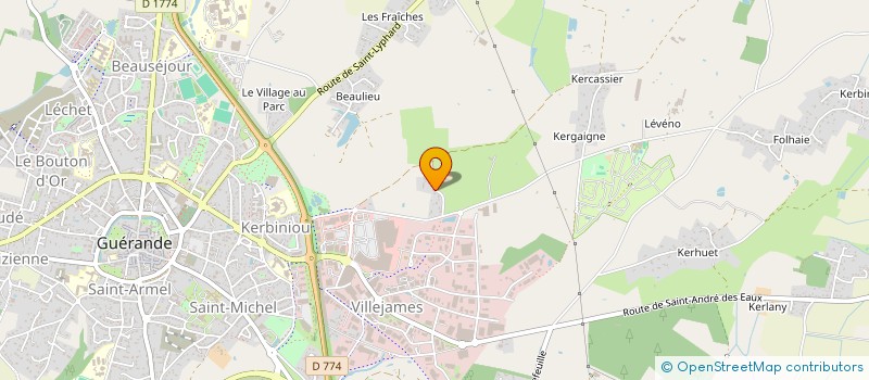 localisation de l'entreprise ACCORD ENERGIE PLUS CHAUFFAGE  GUERANDE