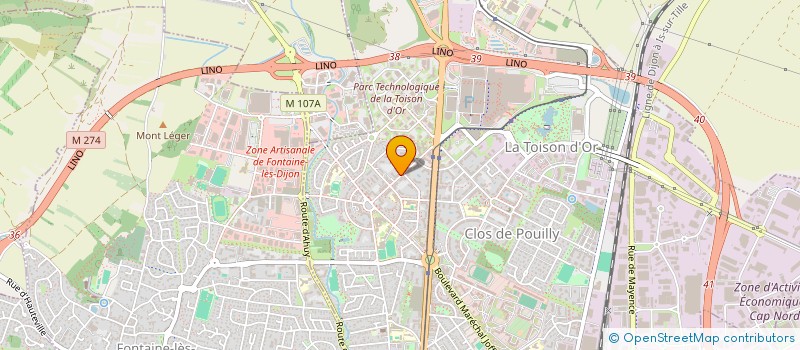 localisation de l'entreprise ACCORD ET SCENE  DIJON