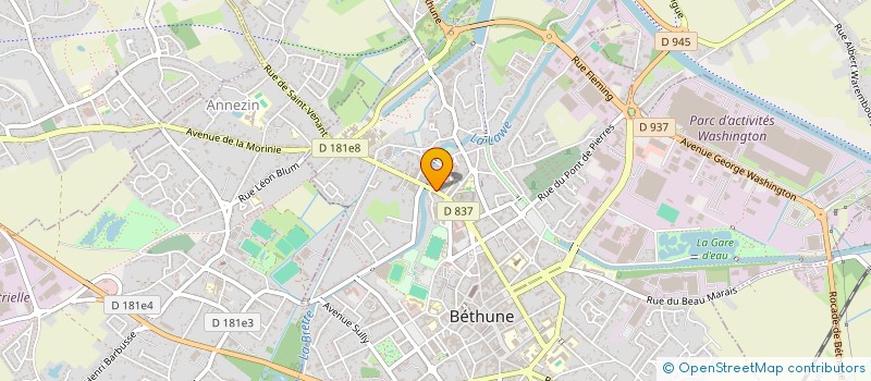 localisation de l'entreprise ACCORD ET ZIK  BETHUNE