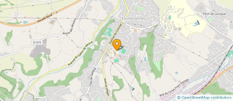 localisation de l'entreprise ACCORD-FAMI  FOULAYRONNES