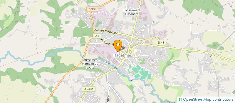 localisation de l'entreprise ACCORD-PROS-BTP  HAGETMAU