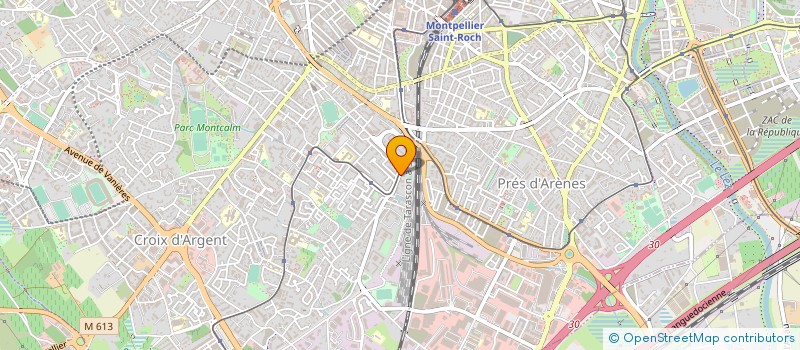 localisation de l'entreprise ACCORD SERVICE MEDITERRANEE à MONTPELLIER