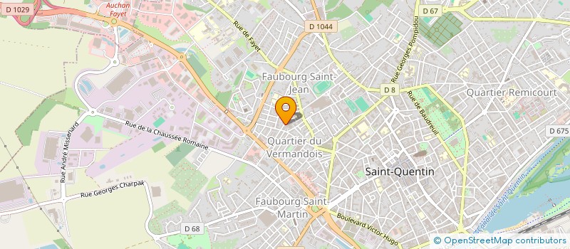 localisation de l'entreprise ACCORD TRAVAUX  SAINT-QUENTIN