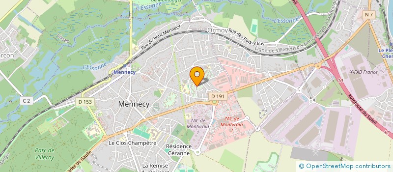 localisation de l'entreprise ACCORD VERT à MENNECY