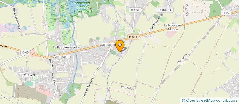 localisation de l'entreprise ACCORD2PRET NDF  CAMBRIN