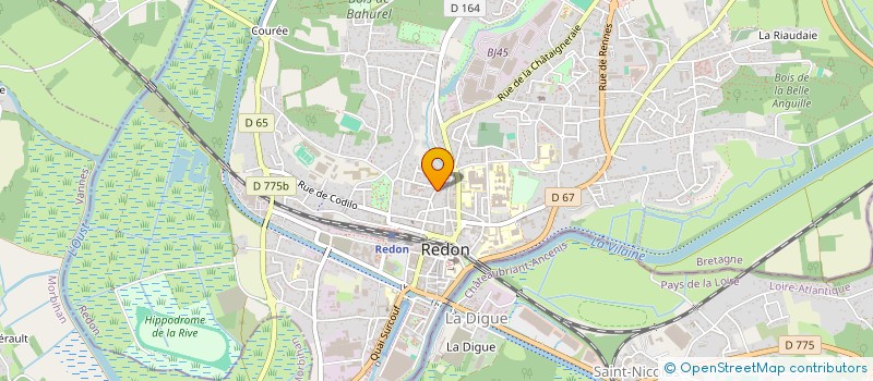 localisation de l'entreprise ACCORDEON CLUB DE BRETAGNE  REDON