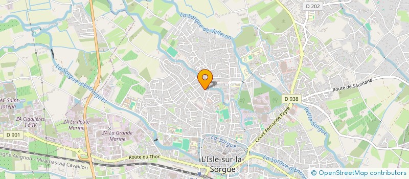 localisation de l'entreprise ACCORDEON CLUB L ISLOIS  L'ISLE-SUR-LA-SORGUE