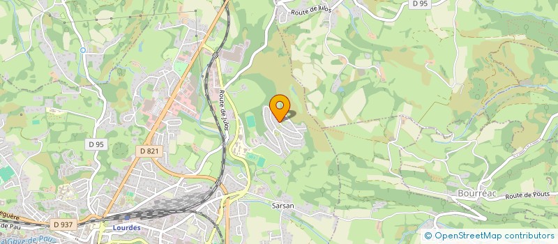 localisation de l'entreprise ACCORDEON CLUB LOURDAIS  LOURDES