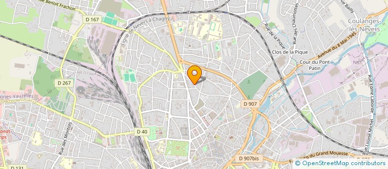 localisation de l'entreprise ACCORDEON CLUB NIVERNAIS à NEVERS