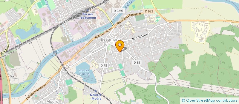 localisation de l'entreprise ACCORDEON CONCERT ET MUSIQUE  BEAUMONT-SUR-OISE