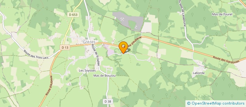 localisation de l'entreprise ACCORDEON MUSIQUE PASSION  GREZES