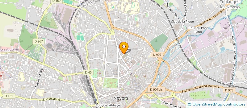 localisation de l'entreprise ACCORDEON PRODUCTION à NEVERS