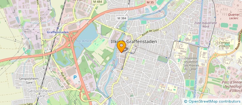 localisation de l'entreprise ACCORDEONA D'ILLKIRCH-GRAFFENSTADEN  ILLKIRCH-GRAFFENSTADEN