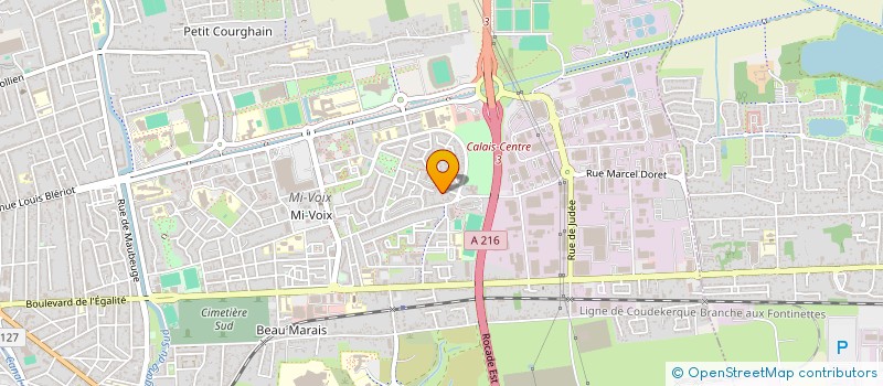 localisation de l'entreprise ACCORDEONAIR  CALAIS