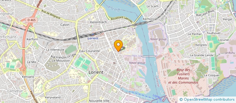localisation de l'entreprise ACCORDEONISTES LORIENTAIS à LORIENT