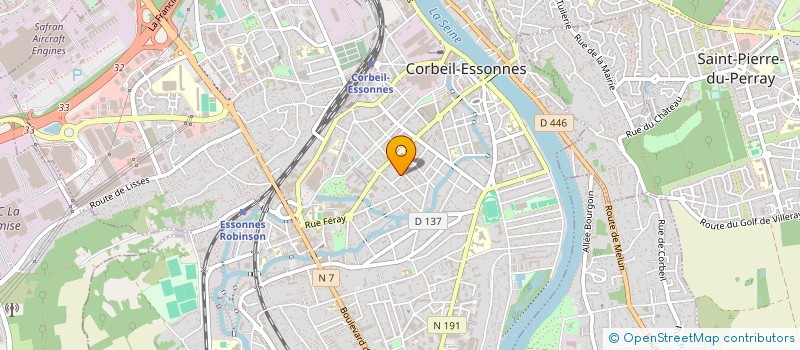 localisation de l'entreprise ACCORDEONS PARIS SUD à CORBEIL-ESSONNES
