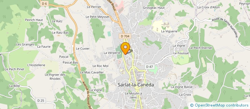 localisation de l'entreprise ACCORDIOLA FRANCE  SARLAT-LA-CANEDA