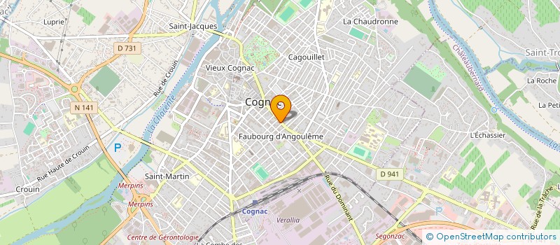 localisation de l'entreprise ACCORDS DE CHARENTE à COGNAC