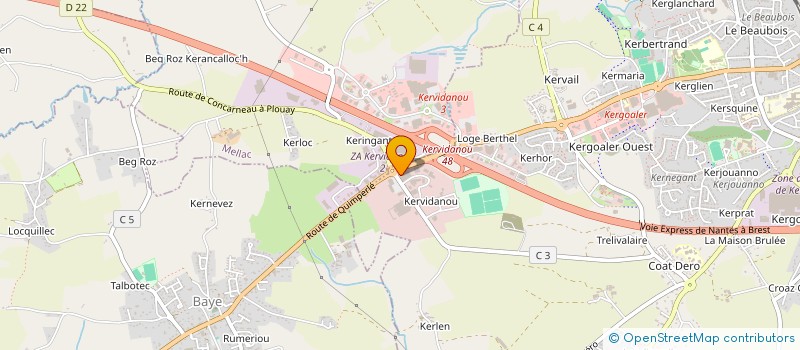 localisation de l'entreprise ACCORDS DE MUSES à QUIMPERLE