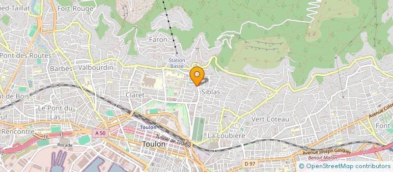 localisation de l'entreprise ACCORDS DECO PEINTURE  TOULON