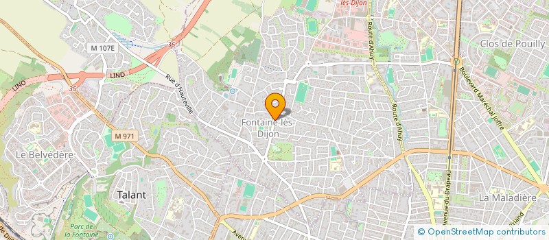 localisation de l'entreprise ACCORDS MAJEURS FONTAINE LES DIJON  FONTAINE-LES-DIJON