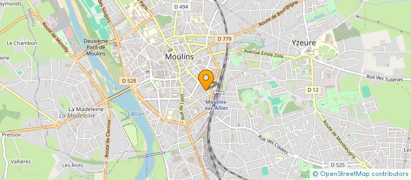 localisation de l'entreprise ACCORDS PARFAITS  MOULINS