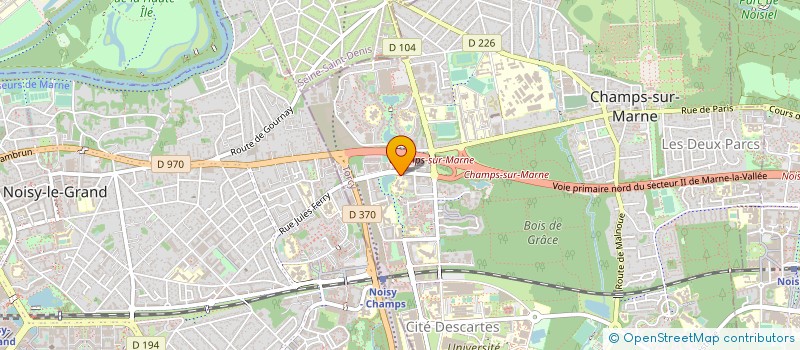 localisation de l'entreprise ACCORE à CHAMPS-SUR-MARNE