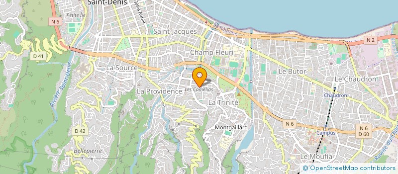 localisation de l'entreprise ACCORE - CESER à SAINT-DENIS