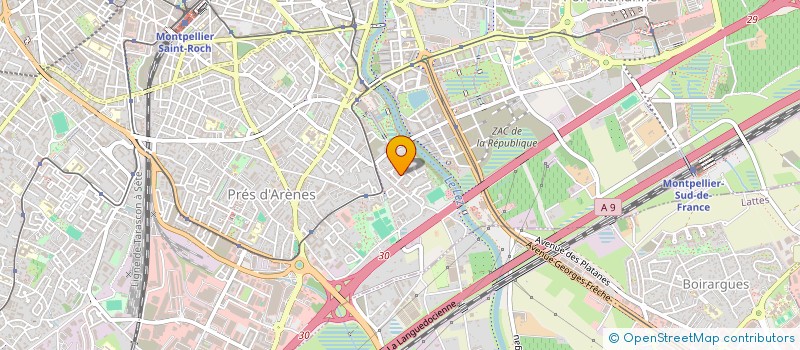 localisation de l'entreprise ACCORE UNION CONTACT EVASION à MONTPELLIER