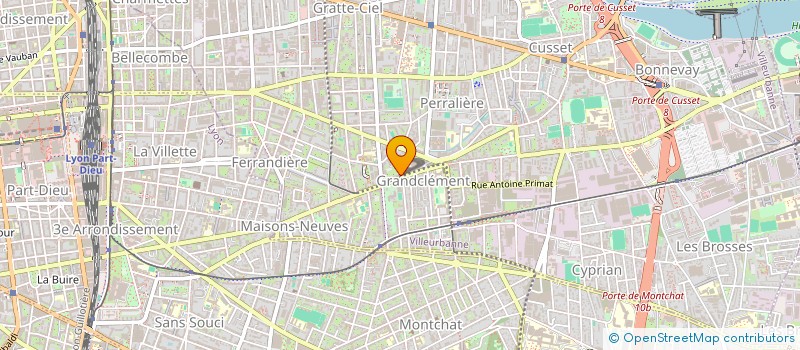 localisation de l'entreprise ACCORIMM à VILLEURBANNE