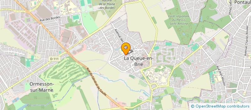 localisation de l'entreprise ACCORPOREL  LA QUEUE-EN-BRIE