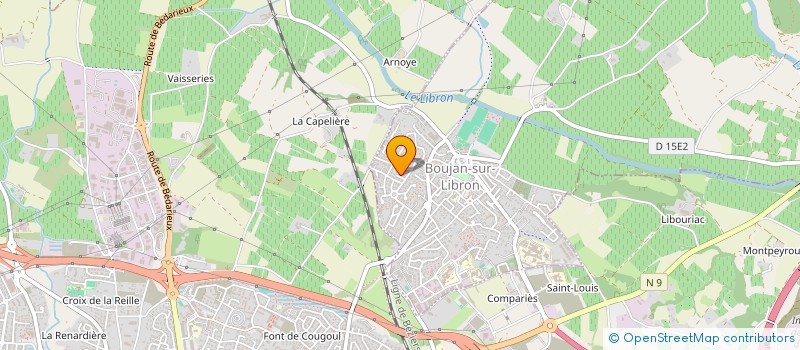 localisation de l'entreprise ACCOUNTING GUIDE  BOUJAN-SUR-LIBRON