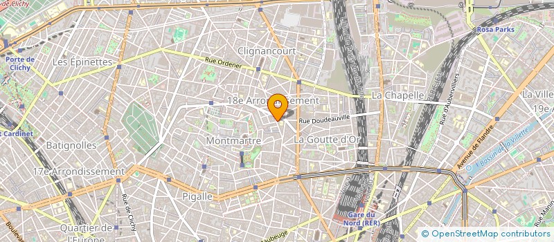localisation de l'entreprise ACCOUSTIQUE CLOISONS FAUX PLAFOND à PARIS