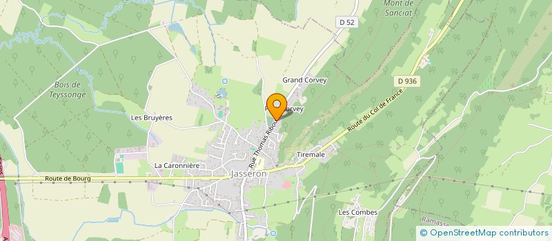 localisation de l'entreprise ACCP  JASSERON