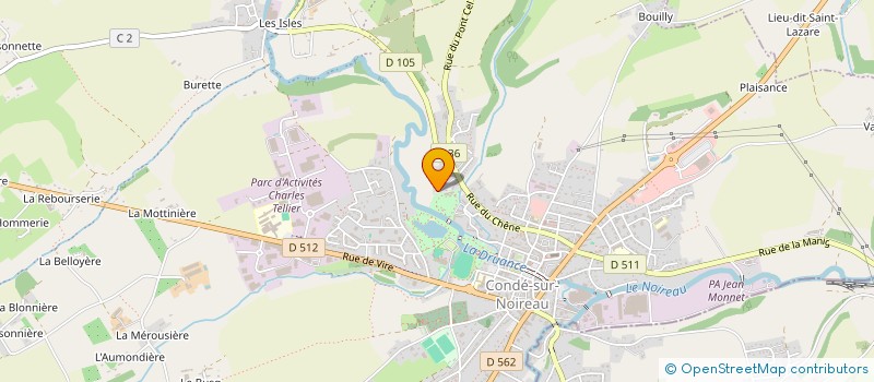 localisation de l'entreprise ACCPTSSC ASSOCIATION POUR LA CREATION DE LA CPTS SUD CALVADOS  CONDE-EN-NORMANDIE