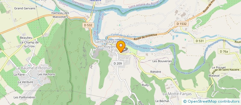 localisation de l'entreprise ACCR RADIO ROYANS à SAINT-JEAN-EN-ROYANS