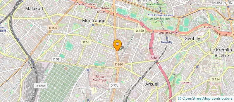 localisation de l'entreprise ACCREDIPRO FRANCE  MONTROUGE