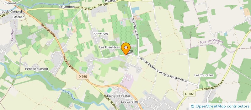 localisation de l'entreprise ACCRETIO S.A.S  COUR-CHEVERNY