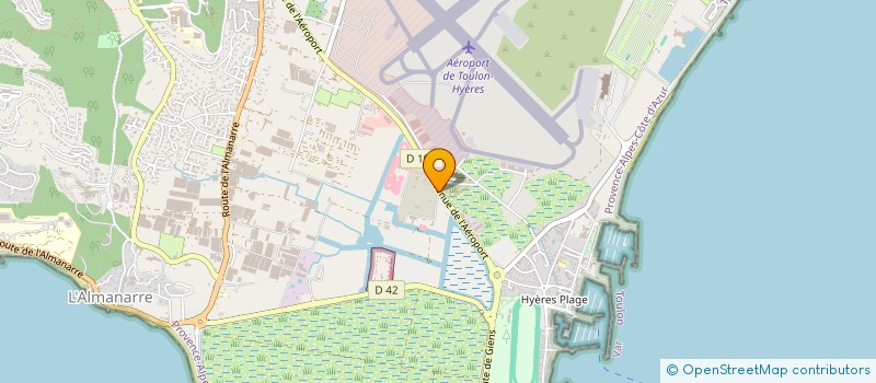 localisation de l'entreprise ACCRO AVENTURES à HYERES