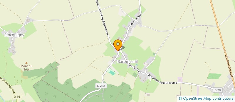 localisation de l'entreprise ACCRO-BIKE 76  LE MESNIL-REAUME