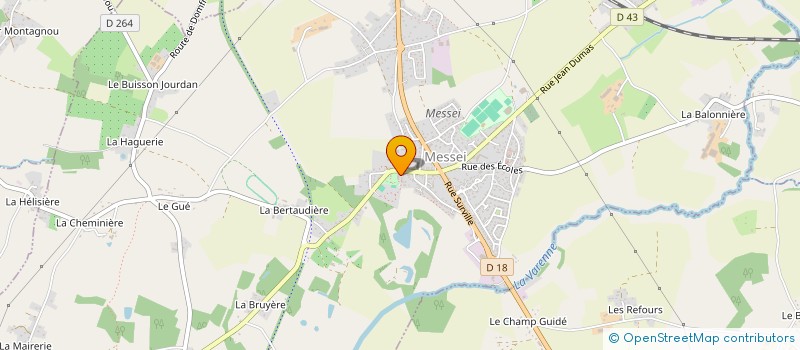 localisation de l'entreprise ACCRO DANSE DE MESSEI à MESSEI