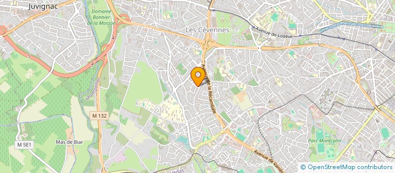 localisation de l'entreprise ACCRO DANSES à MONTPELLIER