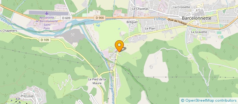 localisation de l'entreprise ACCRO-GLISSE  BARCELONNETTE