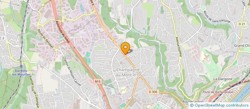 localisation de l'entreprise ACCRO-MET  CHAMPAGNE-AU-MONT-D'OR