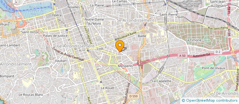 localisation de l'entreprise ACCRO'NET à MARSEILLE
