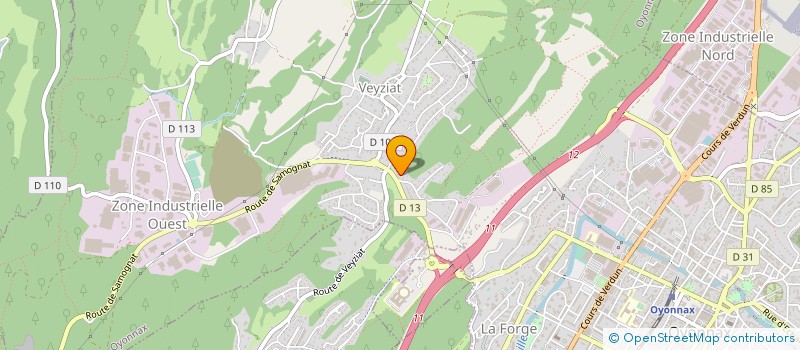 localisation de l'entreprise ACCRO RACE à OYONNAX